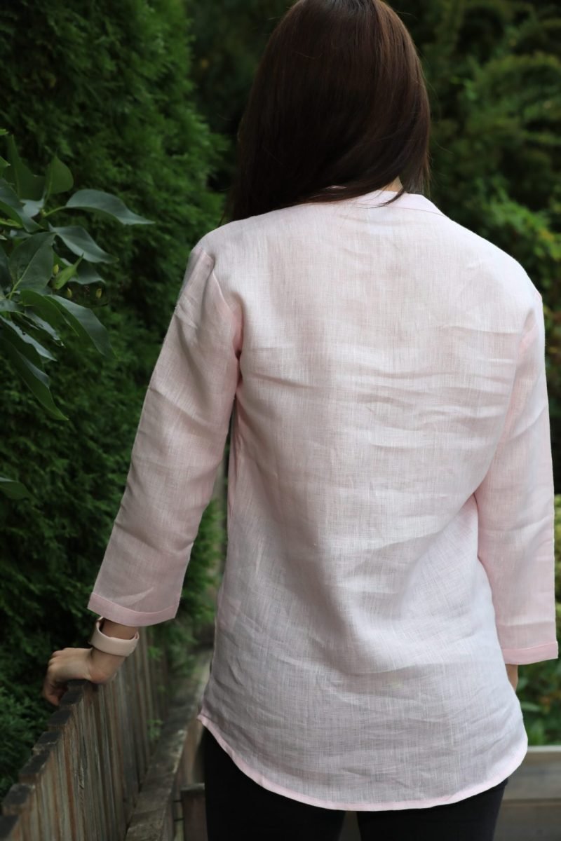 Bobbie Linen Pink Shirts - Image 2