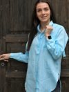 Andrine Linen Skyblue Shirt - Image 3