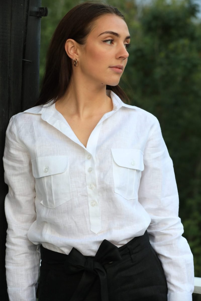 Bessie Linen Top