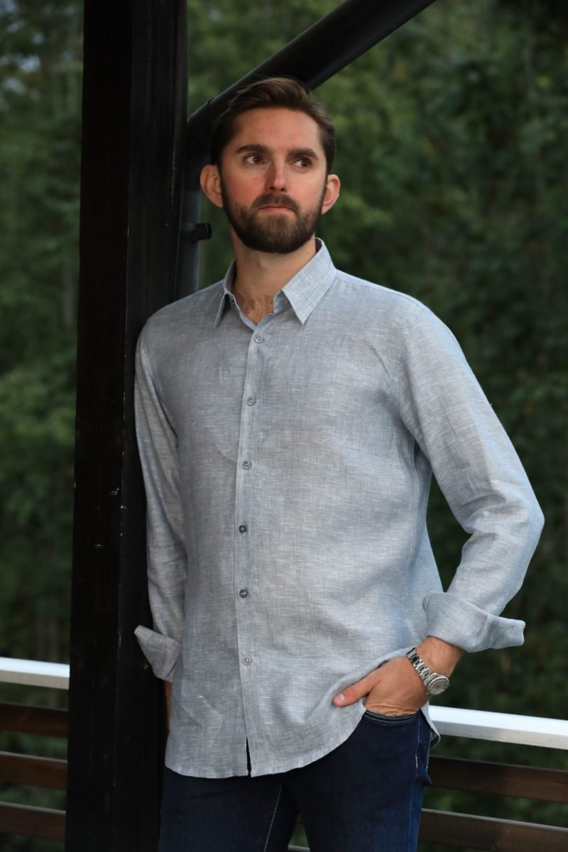 Bob Linen Grey Shirt
