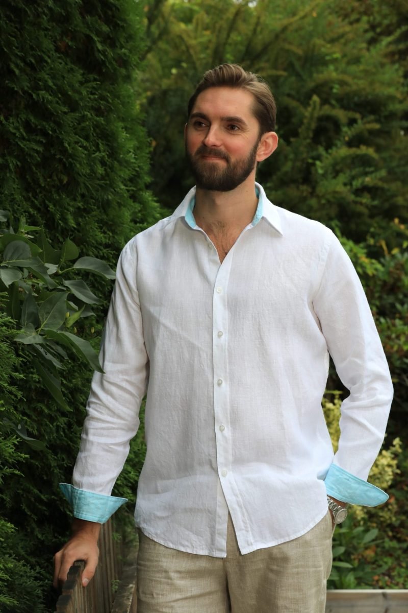 Bernhard Linen White Shirt - Image 3