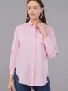 Andrine Linen Pink Shirt
