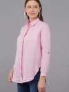 Andrine Linen Pink Shirt - Image 2