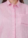 Andrine Linen Pink Shirt - Image 5
