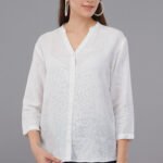Bobbie Linen White Shirt