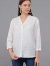 Bobbie Linen White Shirt