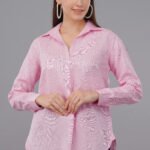 Anne Linen Pink Top
