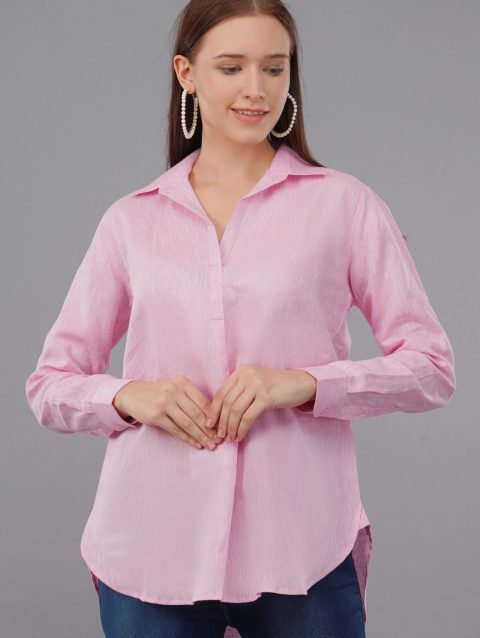 Anne Linen Pink Top