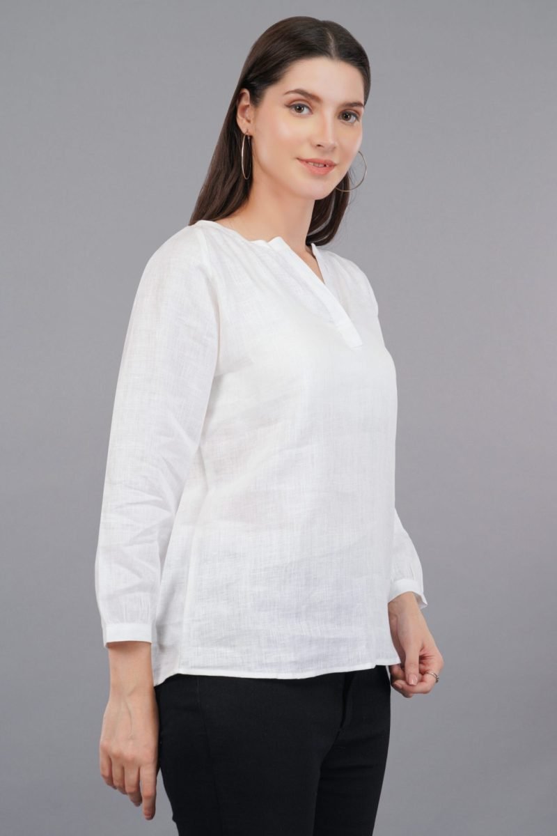 Bettina Linen Top - Image 3