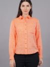 Berit Linen Orange Shirt