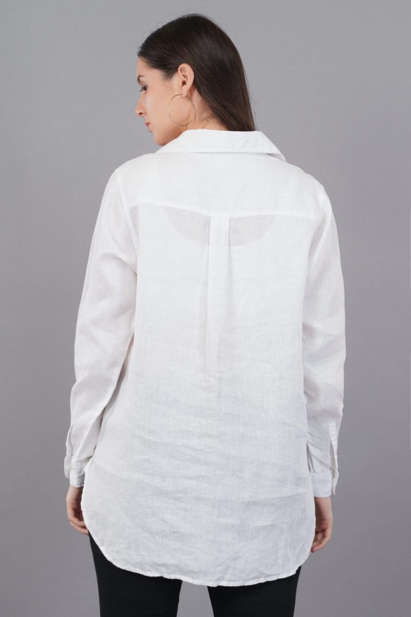 Anne Linen White Top - Image 6