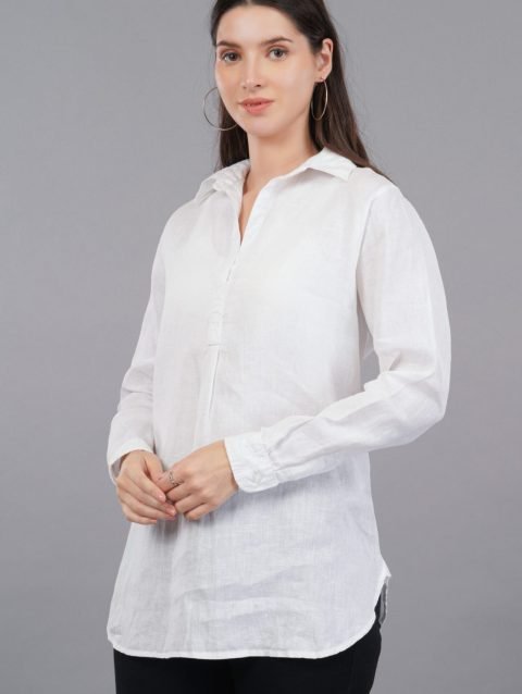 Anne Linen White Top