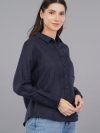 Berit Linen Navy Shirt