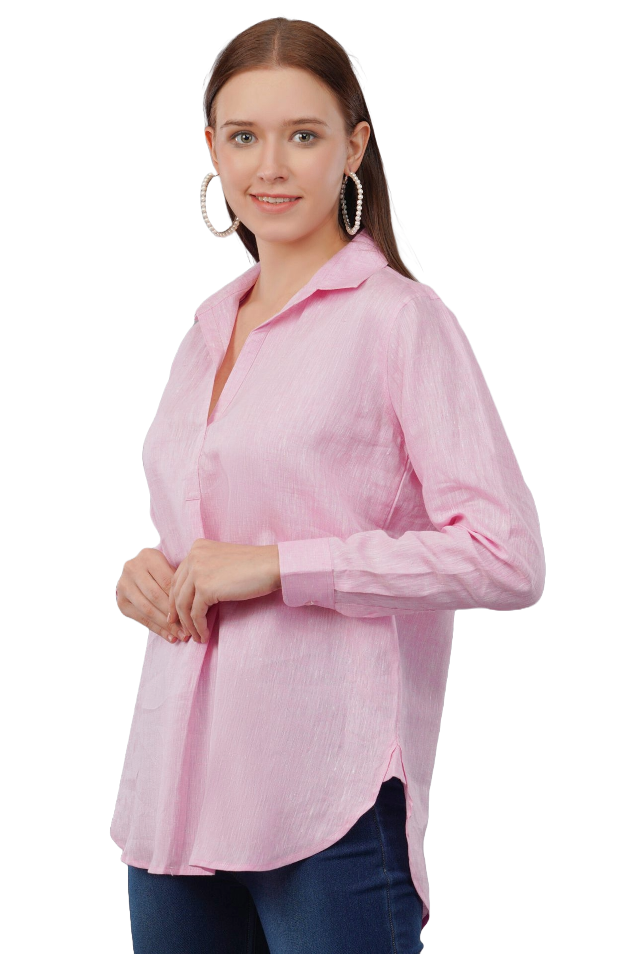 pink top