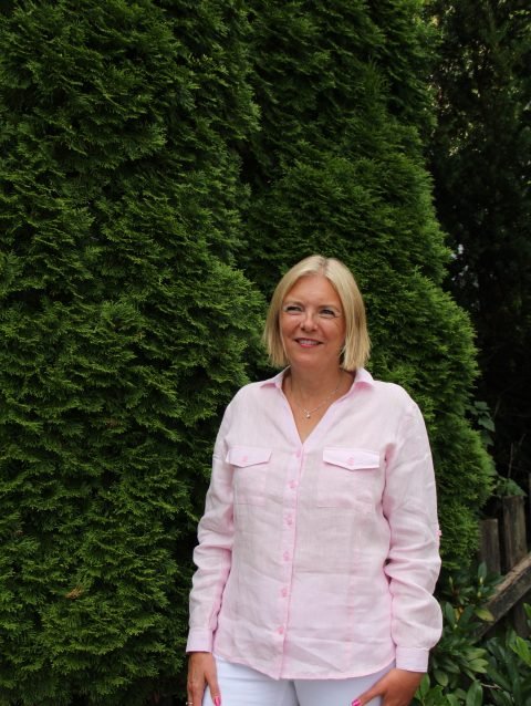Bianca Linen Pink Shirt