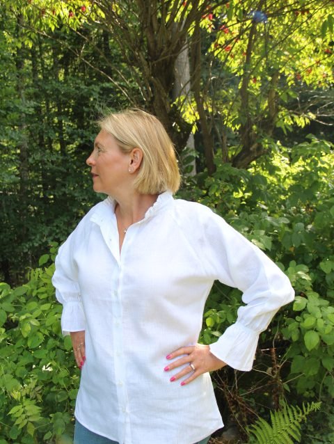 Bertha Linen Top