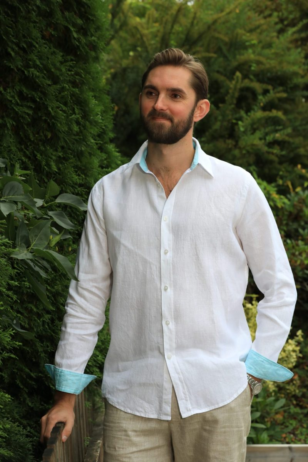 minimalist linen wardrobe, Norwegian linen clothing